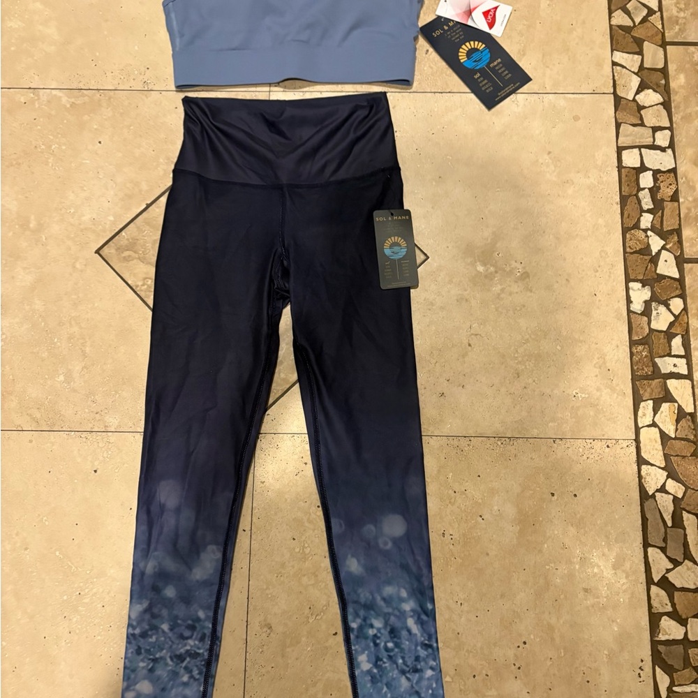 Sol & Mane Women's Leggings workout set.